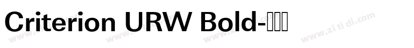 Criterion URW Bold字体转换